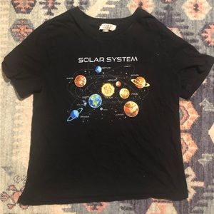 Solar System Crop Top